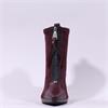 Hispanitas Bangkok Front Zip Heel Boot - Bordeaux Suede